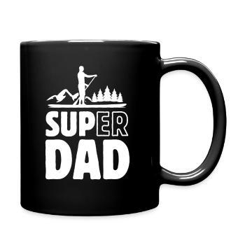 Super Dad - SUP Stand up paddling - Tasse einfarbig - Schwarz - Rechts