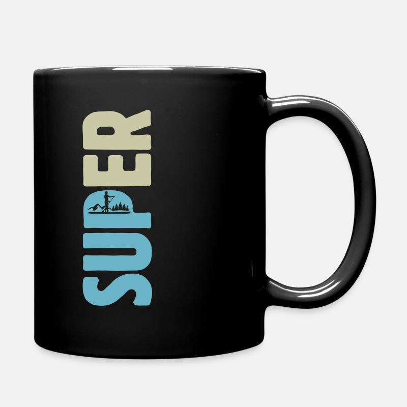 SUPER, Stand up paddling, SUP - Tasse einfarbig - Schwarz