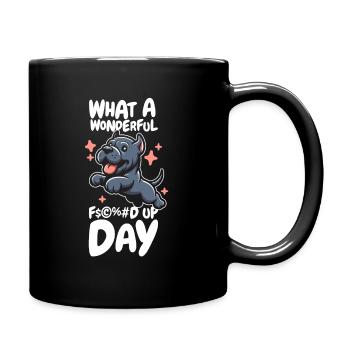 Cane Corso Drôle Jour de merde - Mug uni - noir - Droite
