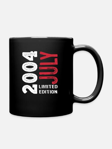 Cadeau d’anniversaire en édition limitée juillet 2004 - Mug uni - noir