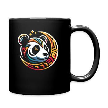 Panda géant Panda Ours Panda Phases de lune - Mug uni - noir - Droite