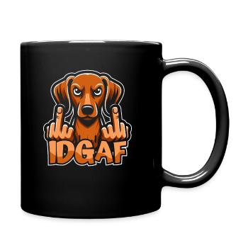 Teckel Teckel Je n’en ai rien à - Mug uni - noir - Droite