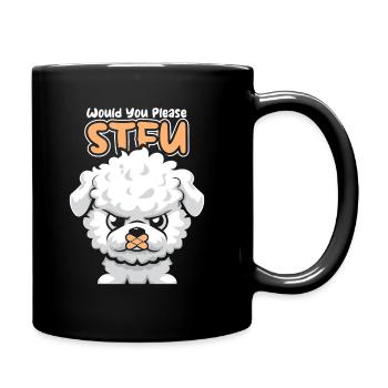 Bichon Frize tais-toi S’il te plaît tais-toi - Mug uni - noir - Droite
