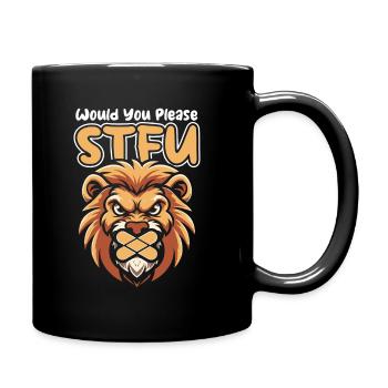 Lion tais-toi s’il te plaît tais-toi - Mug uni - noir - Droite