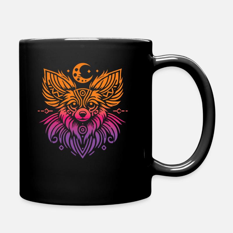 Papillon Tribal Phases de Lune - Mug uni - noir