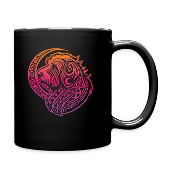 Old English Shepherd Bobtail Tribal - Full Colour Mug - black - Right