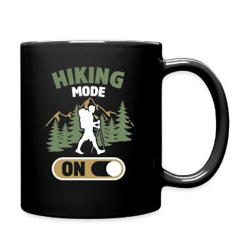 Mode randonnée activé - Randonnée Montagnes Nature Cadeau - Mug uni - noir - Droite