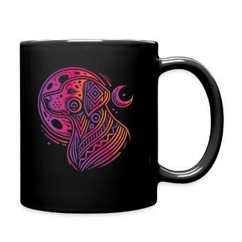 Dalmatiner Stammes Moon Phases - Tasse einfarbig - Schwarz - Rechts