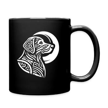 Phases de la lune tribale du Labrador - Mug uni - noir - Droite