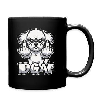 Bichon Frize Idgaf - Full Colour Mug - black - Right