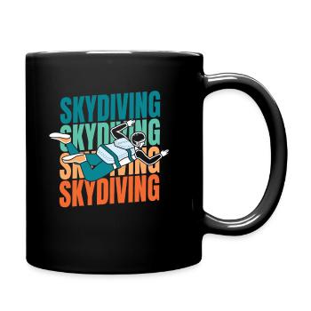 Parachutisme - Mug uni - noir - Droite