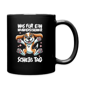 Beagle Beautiful Day - Full Colour Mug - black - Right