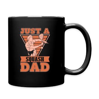Squash Just A Squash Dad - Tasse einfarbig - Schwarz - Rechts