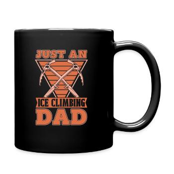 Eisklettern Just An Ice Climbing Dad - Tasse einfarbig - Schwarz - Rechts
