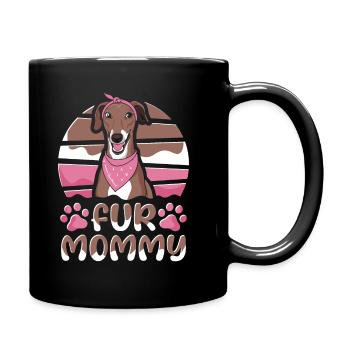 Greyhound Greyhound Mother Dog Mom For Mommy - Full Colour Mug - black - Right