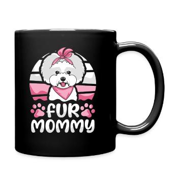 Bichon Frize Mom Dog Mom For Mommy - Full Colour Mug - black - Right