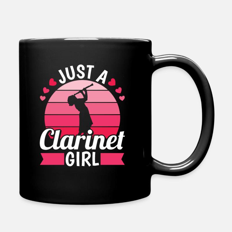 Clarinette : clarinettiste juste une clarinette - Mug uni - noir