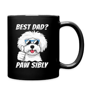 Bichon Frize Father Best Dad Pawsibly - Full Colour Mug - black - Right