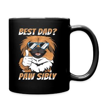 Père pékinois Meilleur papa Pawsibly - Mug uni - noir - Droite