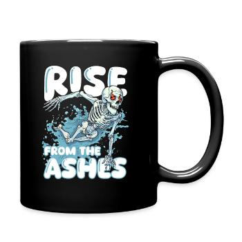 flotteur de natation squelette - Mug uni - noir - Droite