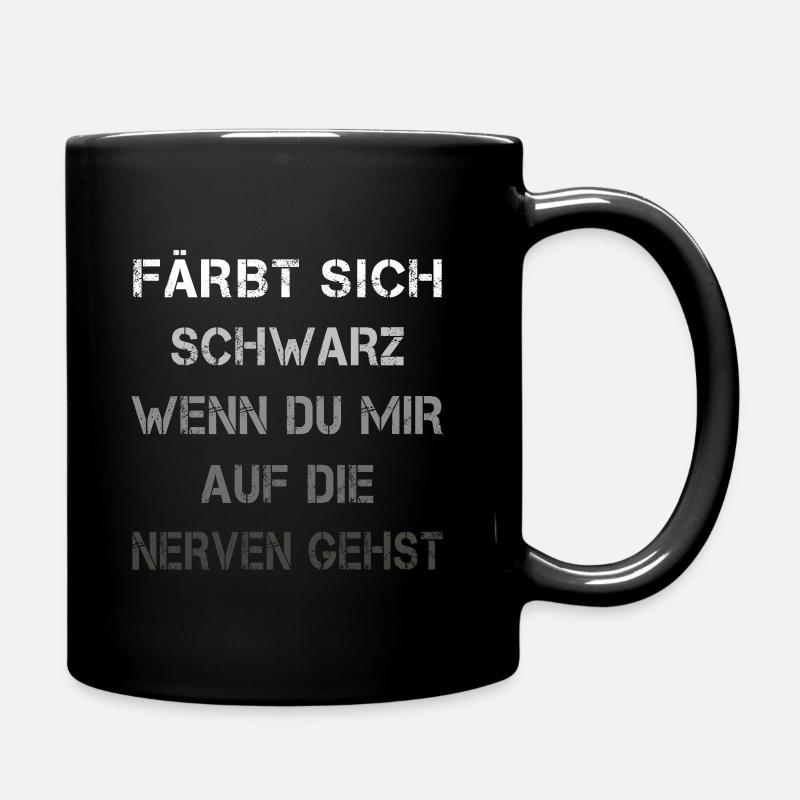 Färbt sich Schwarz - Tasse einfarbig - Schwarz