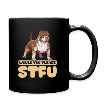 American Bully tais-toi s’il vous plaît Tais-toi - Mug uni - noir - Droite