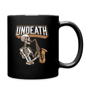 Saxophone Saxophone Skeleton Undeath - Full Colour Mug - black - Right