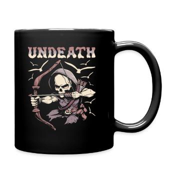 Bow Hunt Bow Hunter Skeleton Undeath - Full Colour Mug - black - Right