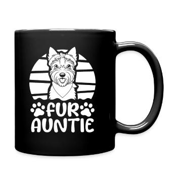 Wheaten Terrier Dog Auntie For Auntie - Full Colour Mug - black - Right