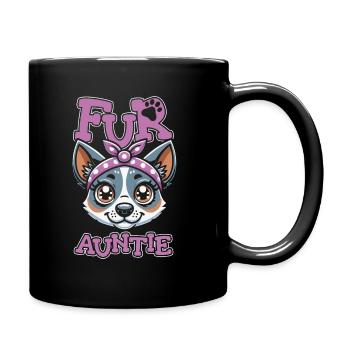 Australian Cattledog Dog Auntie For Auntie - Full Colour Mug - black - Right
