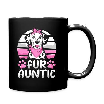 Dalmatian Dog Auntie For Auntie - Full Colour Mug - black - Right