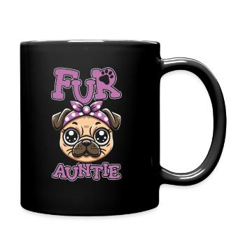 Carlin Chien Chien Tante Pour Tante - Mug uni - noir - Droite