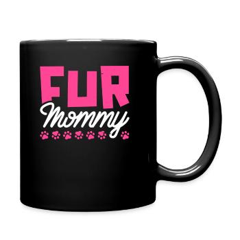 Dog Four-legged Dog Mom For Mommy - Full Colour Mug - black - Right