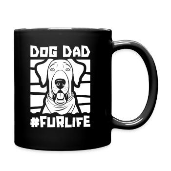 Dogue Allemand Chien Papa Pour La Vie - Mug uni - noir - Droite