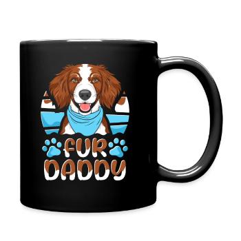Brittany Épagneul Père Chien Papa Pour Papa - Mug uni - noir - Droite