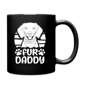 Brittany Spaniel Chien Papa Pour Papa - Mug uni - noir - Droite
