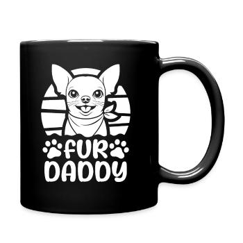 Chihuahua Chien Papa Pour Papa - Mug uni - noir - Droite
