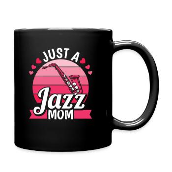 Musique jazz juste une maman jazz - Mug uni - noir - Droite