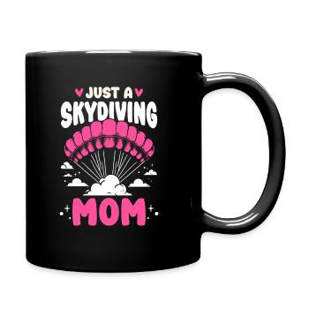 Parachutist Skydiving Mother - Full Colour Mug - black - Right