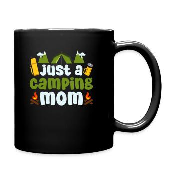 Tent Camping Camping Just A Camping Mom - Full Colour Mug - black - Right