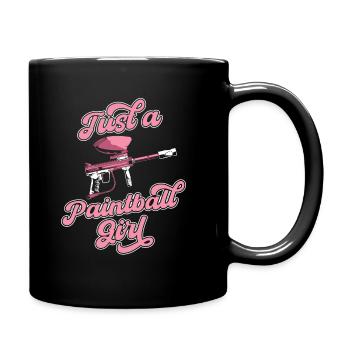 Paintball Just A Paintball Girl - Tasse einfarbig - Schwarz - Rechts