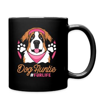 Saint Bernard Dog Aunt For Life - Full Colour Mug - black - Right