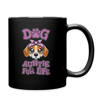 Beagle Chien Tante Pour La Vie - Mug uni - noir - Droite