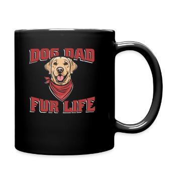 Chien Labrador papa pour la vie - Mug uni - noir - Droite