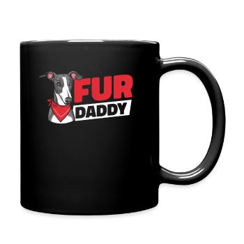 Greyhound Greyhound Dog Dad For Daddy - Full Colour Mug - black - Right