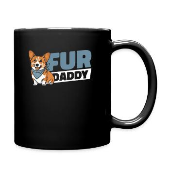 Chien Corgi Papa Pour Papa - Mug uni - noir - Droite