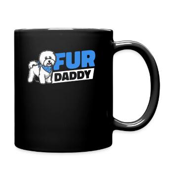 Bichon Frize Dog Dad For Daddy - Full Colour Mug - black - Right