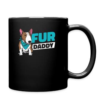 Bull Terrier Chien Papa Pour Papa - Mug uni - noir - Droite