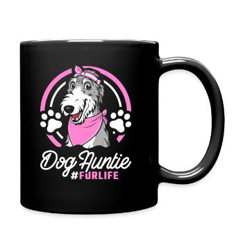 Irish Wolfhound Dog Aunt For Life - Full Colour Mug - black - Right