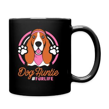 Bassett chien chien tante pour la vie - Mug uni - noir - Droite